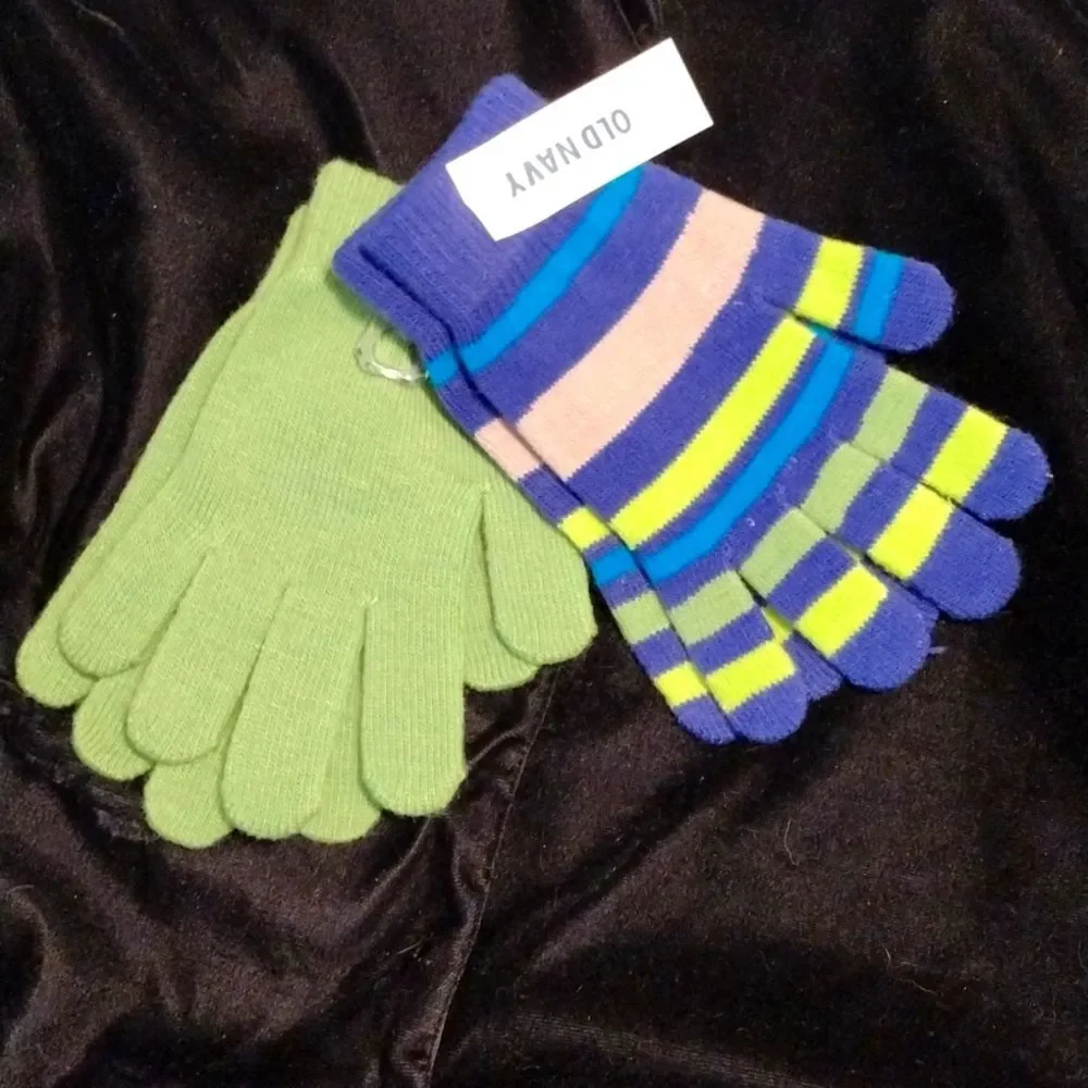 Kids Winter Gloves Set of 2 Pairs